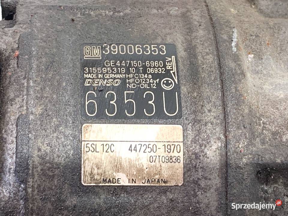 SPRĘŻARKA KLIMATYZACJI OPEL CORSA E 39006353 14 sprzedam