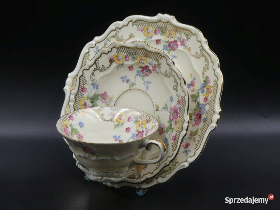 Komplet śniadaniowy Sorau Żary Floryda stan Antyki, Sztuka, Kolekcje Poznań