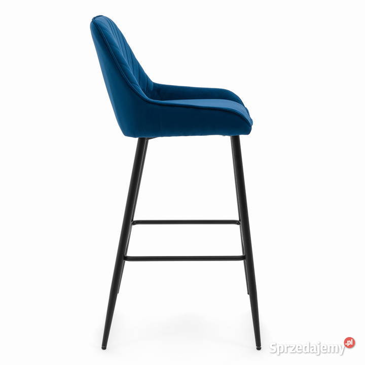 Granatowy Hoker Tapicerowany Vasto Wysyłka 24H Tarchały Małe