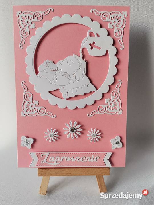 ZAPROSZENIA CHRZEST ŚWIĘTY DZIEWCZYNKA DZIECKO Poznań