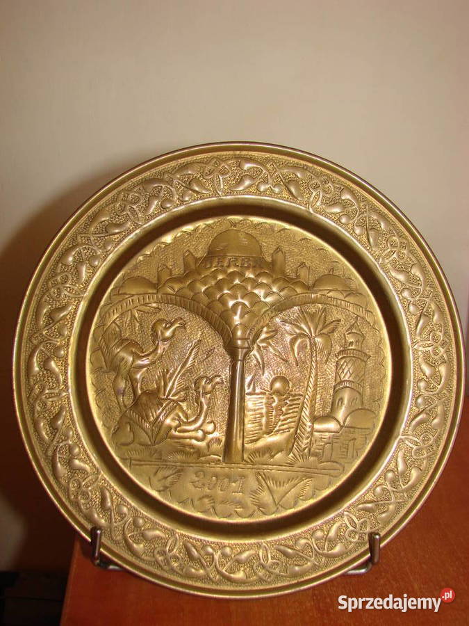JERBA 2001 mosiężny talerz Pruszcz Gdański