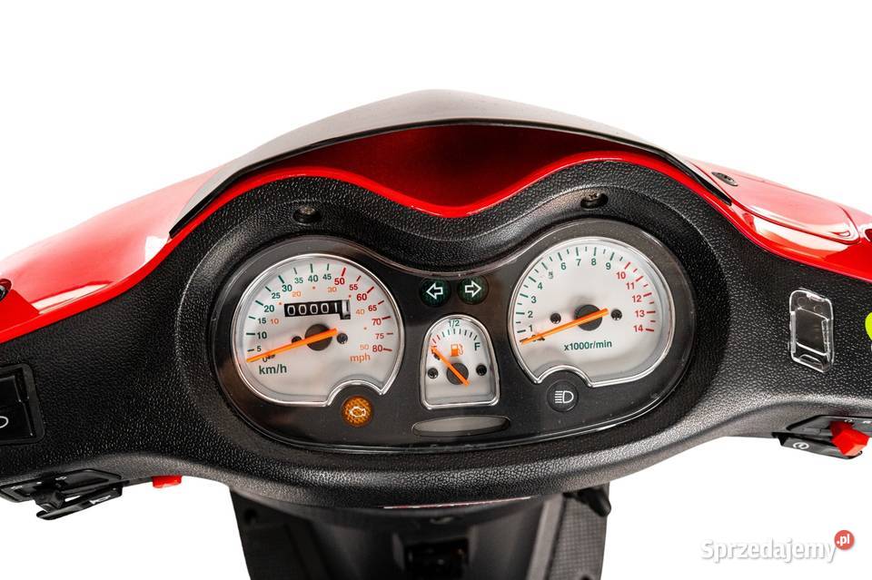 Nowy Skuter ZNEN ZNAT50 ZN50QT8F FORMAX CZERWONY Złocieniec