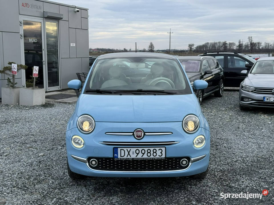 Fiat 500 12 69 2016r Lounge panorama zadbany I Hatchback Wojkowice
