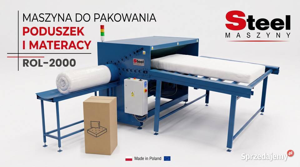 Zwijarka do materacy ROL-2000 – rolowanie i foliowanie, nowa