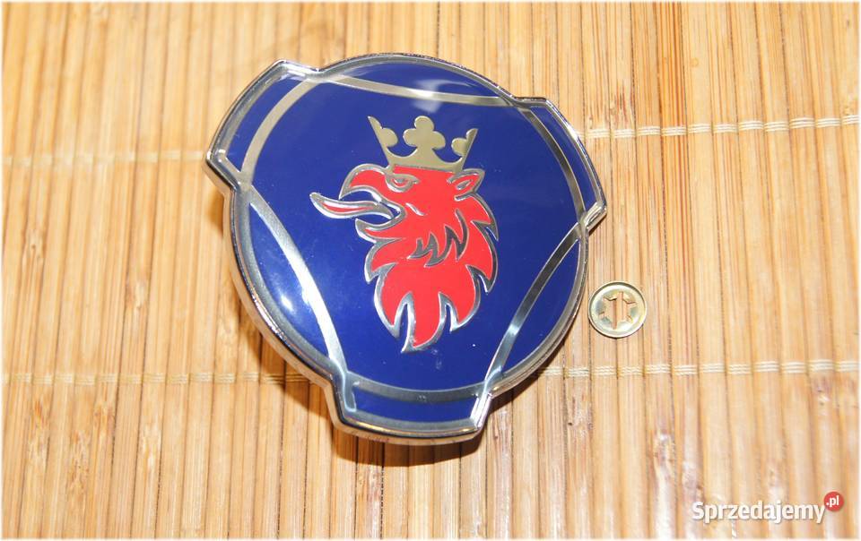 Emblemat na klapę maski SCANIA 83 mm znaczek sprzedam