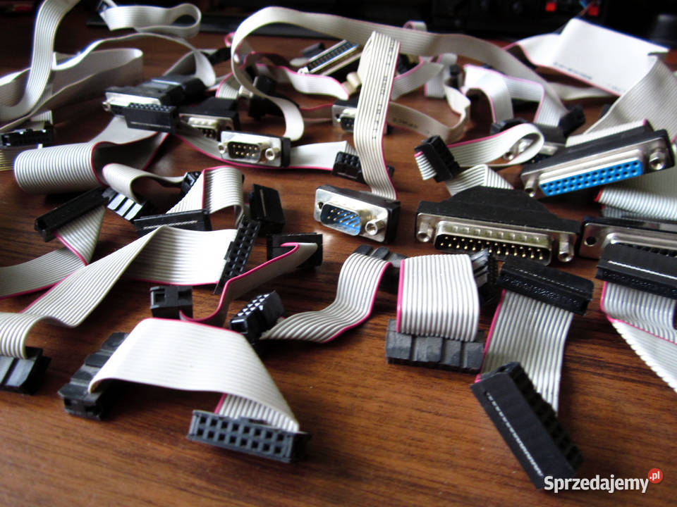 Tasiemki RS 232 DB25 DB9 LPT Komputer retro Kielce