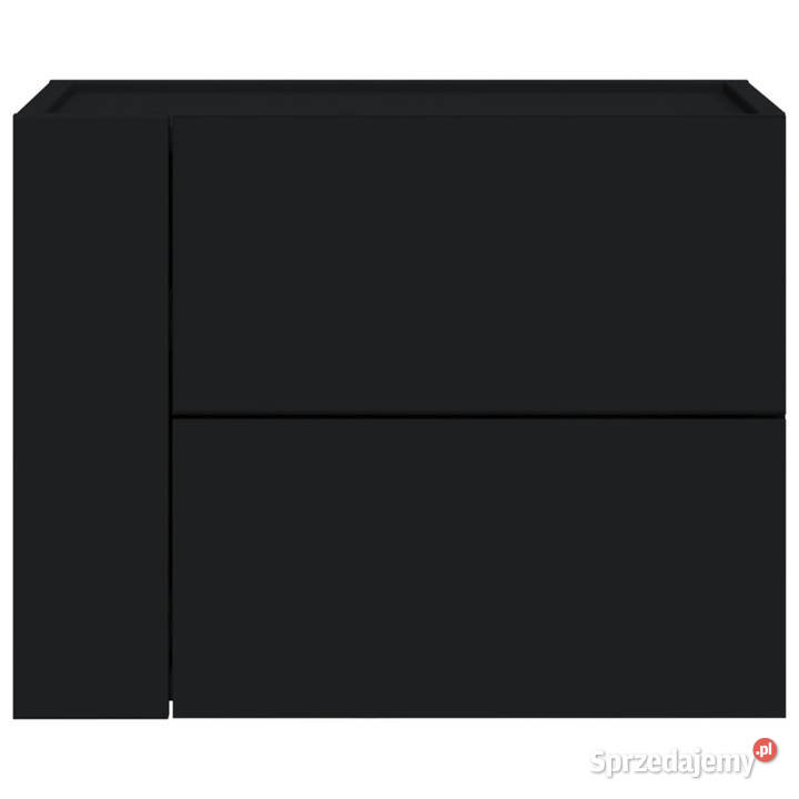 Wisząca szafka nocna czarna 45x30x35 WM848327 mazowieckie sprzedam