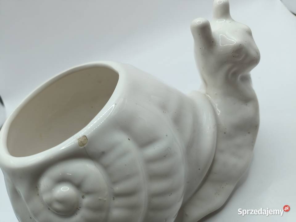 Doniczka osłonka dekoracja porcelana ślimak Doniczki i osłonki Zamość