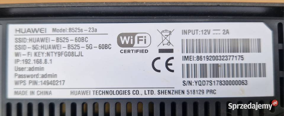Router LTE B525 HUAWEI model B525S23a Bydgoszcz sprzedam