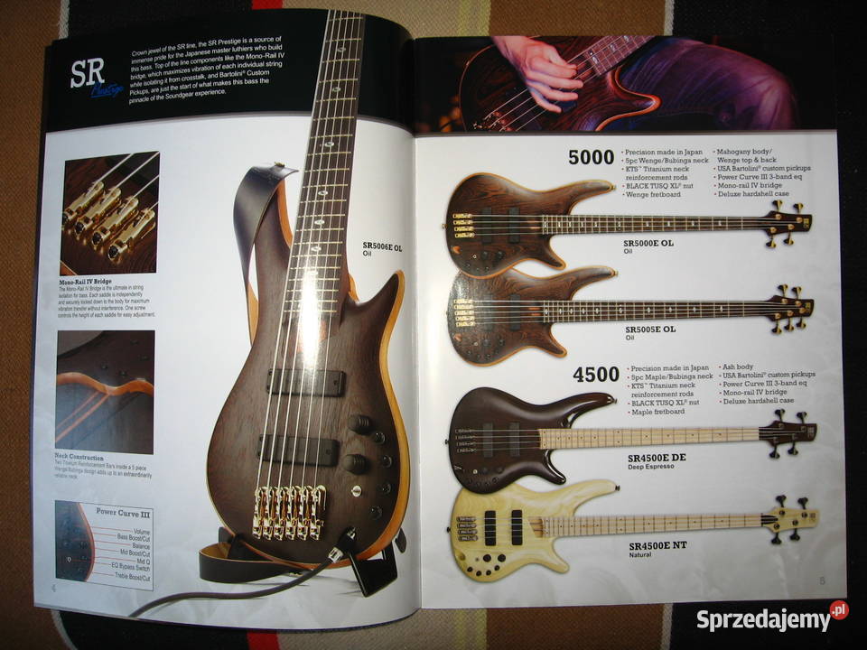 Ibanez 2012 Bass Guitar katalog gitar basowych Gitary i akcesoria Kępice