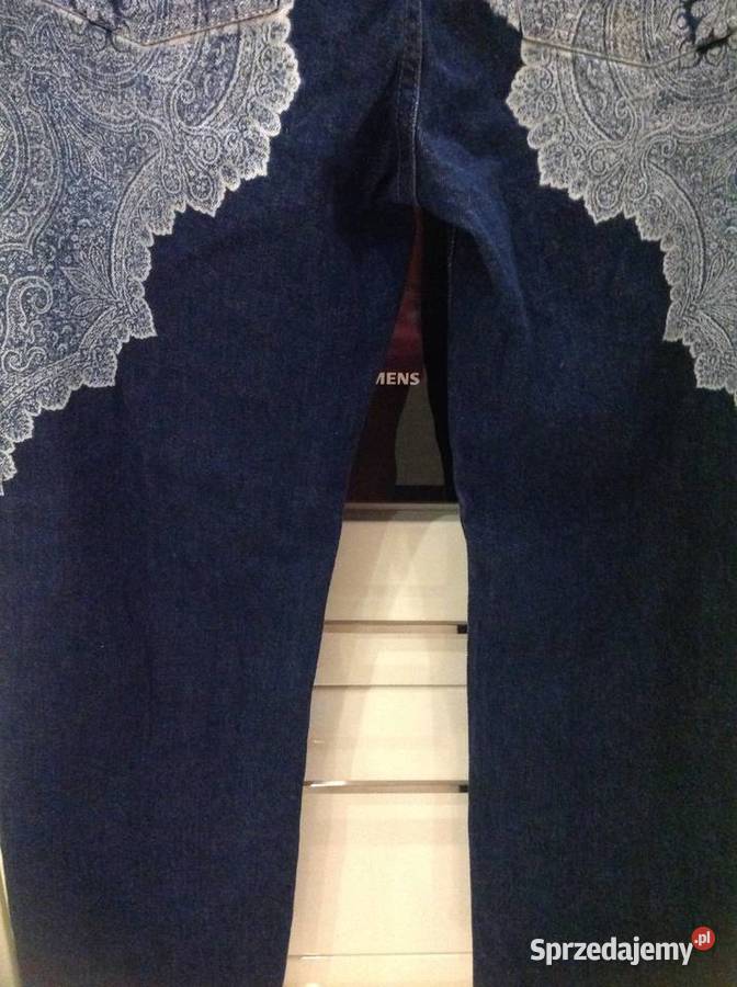 Spodnie Jeans Damskie 27 SM Wzór Paisley j NOWE Rozmiar 36(S) Nowa Sól sprzedam