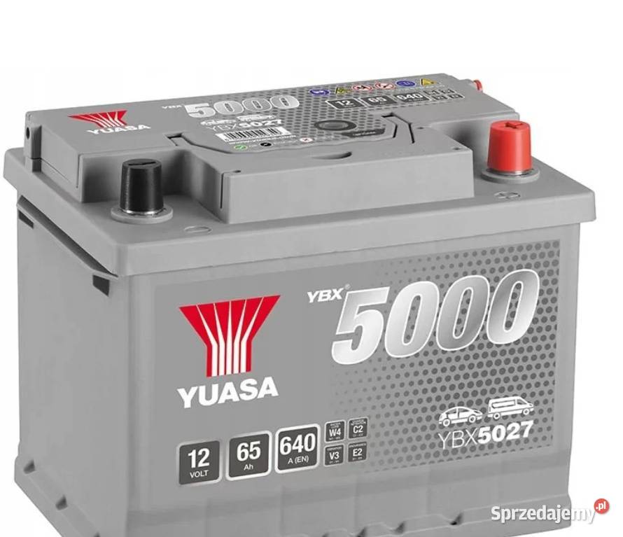 Akumulator Yuasa Silver 12V 65Ah 640A Prawy Plus