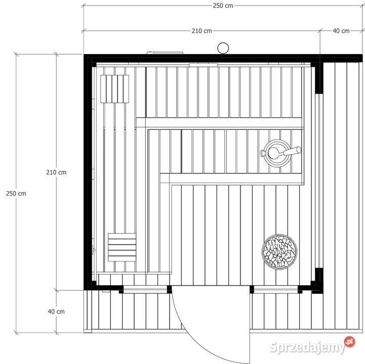 Sauna ogrodowa TUULI 250 x250 DOSTAWA W Sauny Bielsko-Biała sprzedam