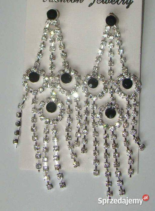 Kolczyki wiszące cyrkonie Łódź