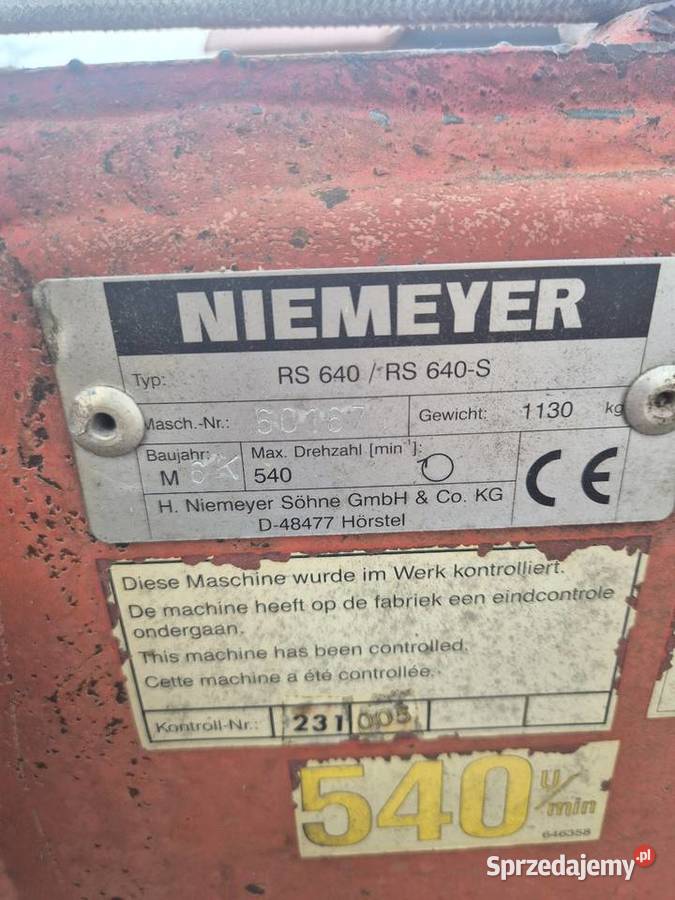 Zgrabiarka NIEMEYER RS 640S Piątkowizna