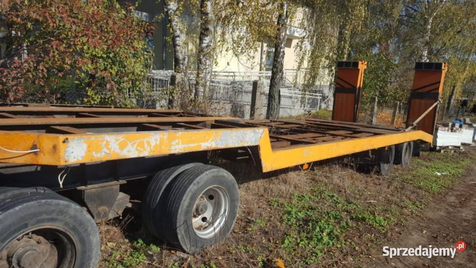 Laweta niskopodwozie naczepa czteroosiowa Łapy