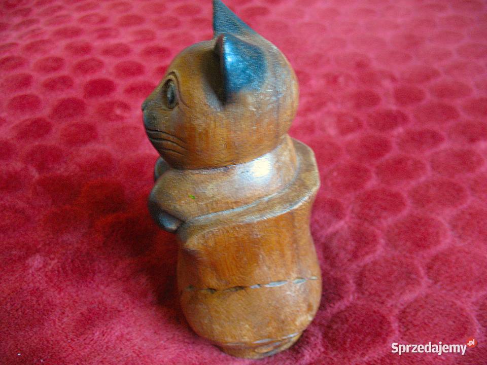 Kot w bucie Stara Figurka Bali styl drewno 155 x