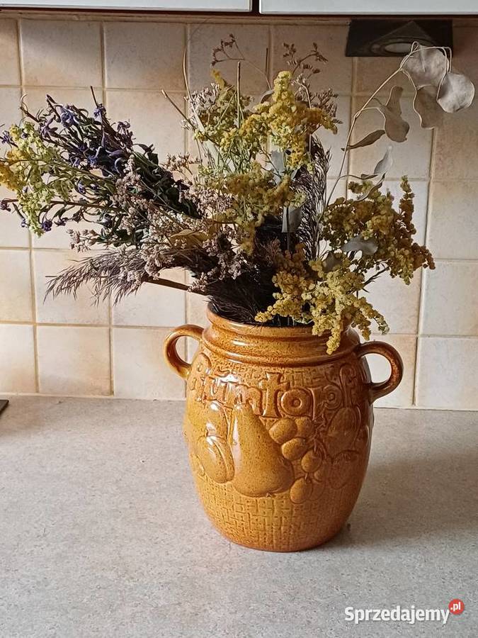 vintage ceramiczny garnek Porcelana i szkło małopolskie Nowy Targ