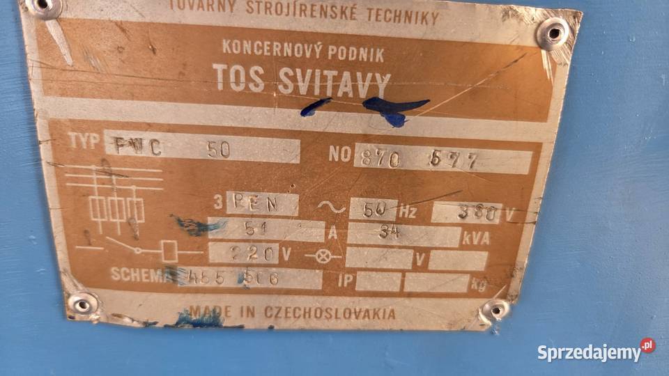 Strugarka czterostronna Tos Svitavy FWC50 Karsin