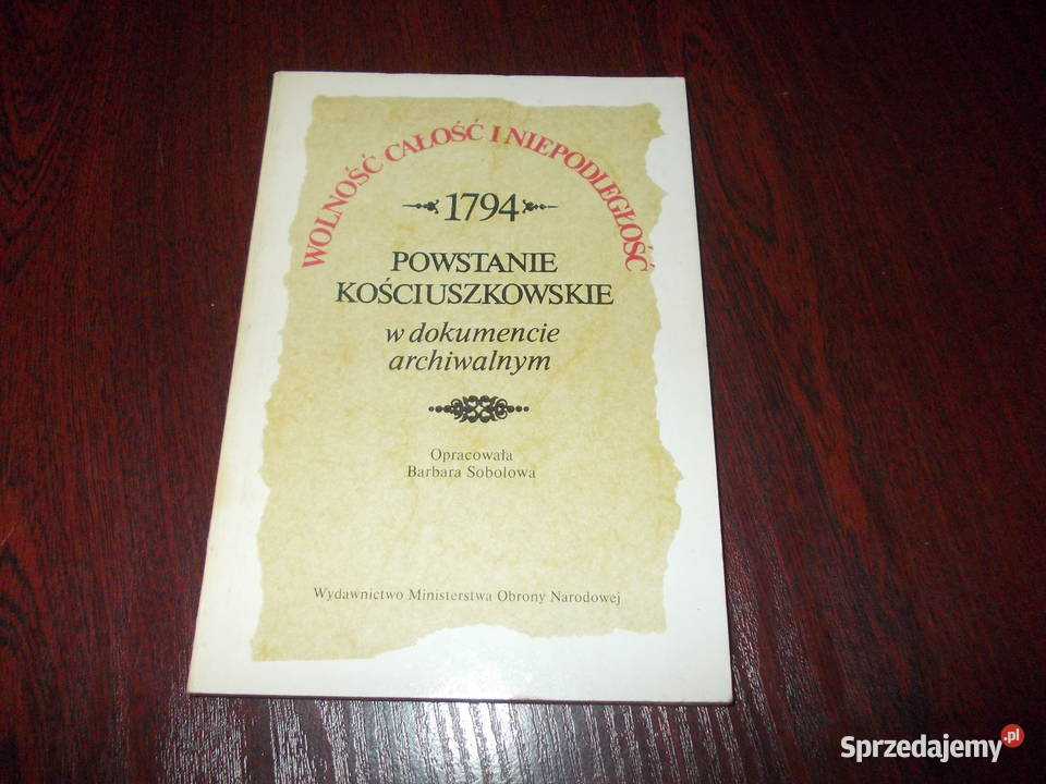 Powstanie Kościuszkowskie Barbara Sobolowa 1568