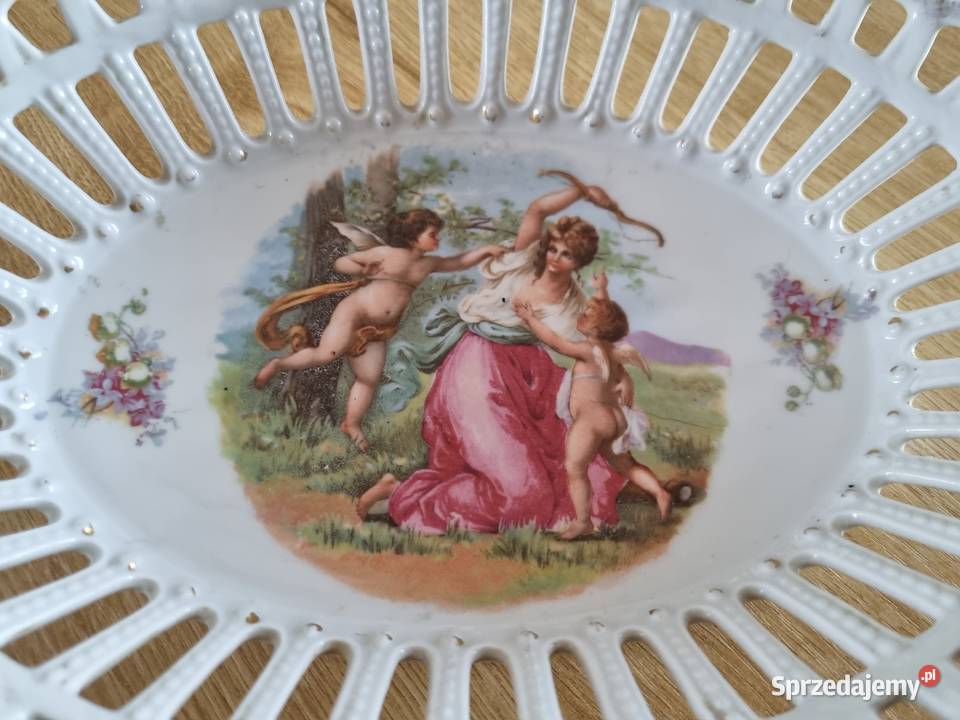 Patera Koszyczek Ażurowy Porcelana i szkło