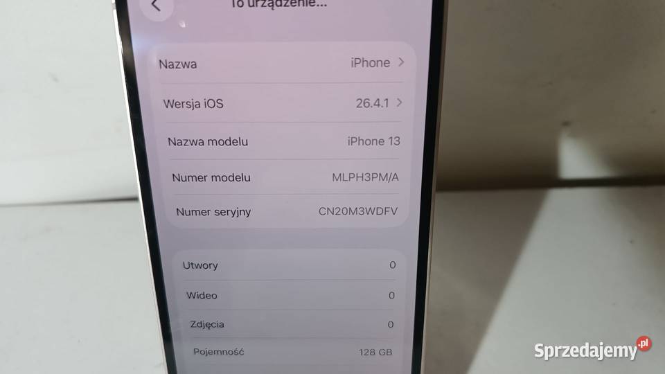 Smartfon APPLE iPhone 13 4128GB Katowice sprzedam