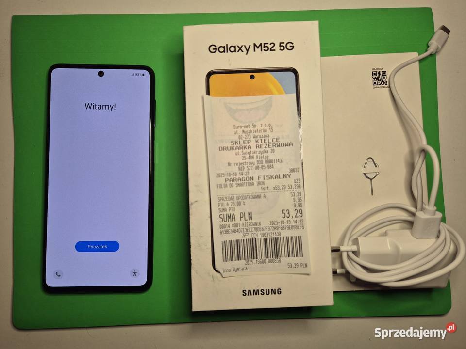 Samsung Galaxy M52 5G 1286 GB nowa folia z 2