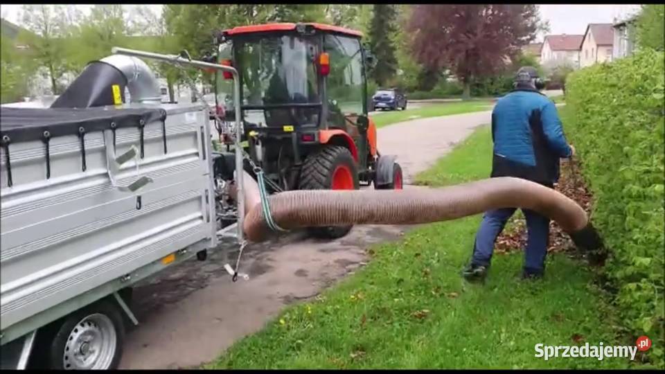 Zasysarka do liści komunalna ciągniona hak Pozostałe