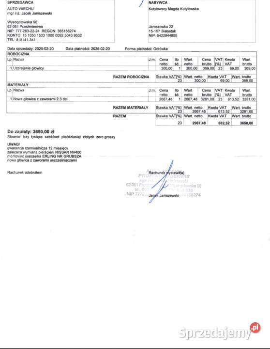 Renault Master l2h2 chłodnia izoterma agregat Renault Białystok