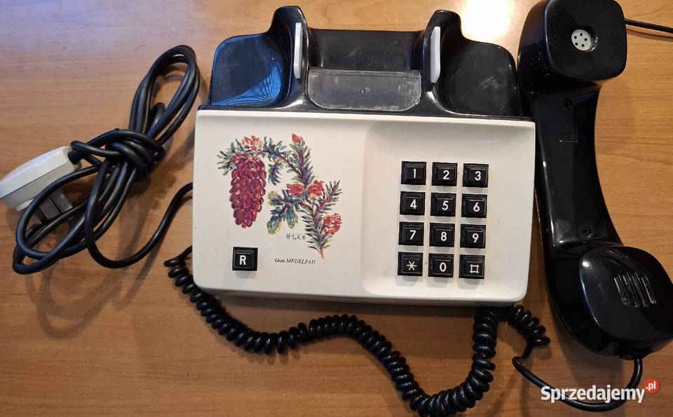 Telefon retro tulipan zachodnia produkcja Lublin