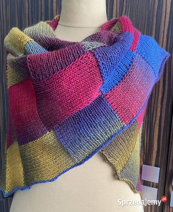 Chusta entrelak robiona na drutac Dla kobiet