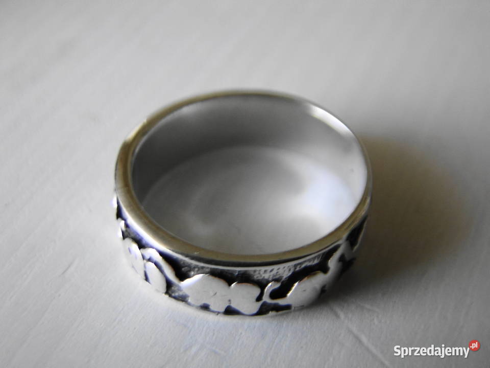 Solidny Pierścionekobrączka srebro 925 Warszawa sprzedam