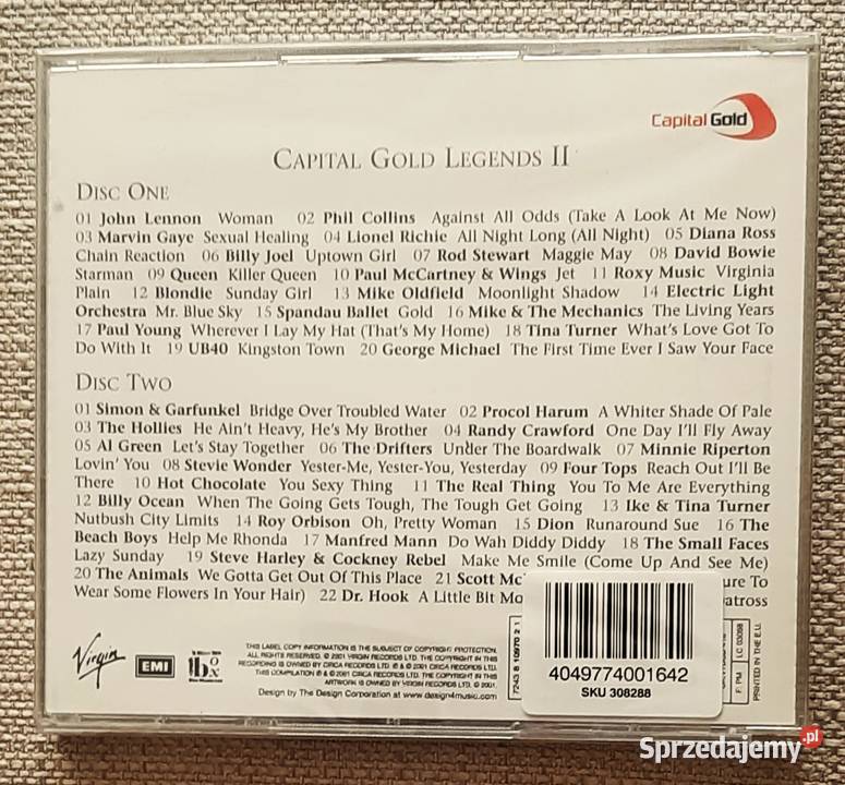 2X CD Capital Gold ROCK LEGENDS 2 CD Various 2 płyty