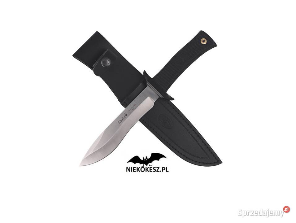 Nóż Muela Black Rubber Satin 420H 5516 Sporty strzeleckie i myślistwo Trzcianka
