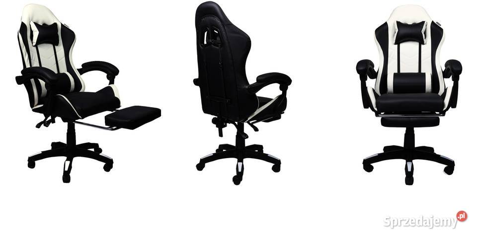 Fotel gamingowy krzesło obrotowe z podnóżkiem wielkopolskie Poznań