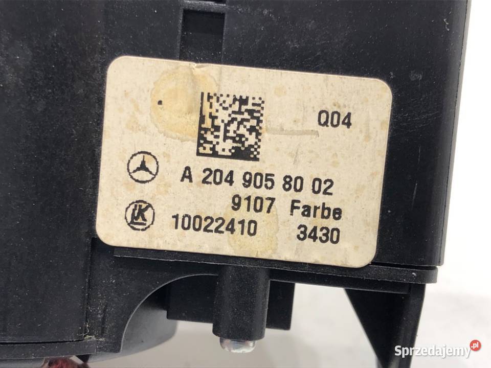 WŁĄCZNIK ŚWIATEŁ MERCEDES W204 A2049058002 0715