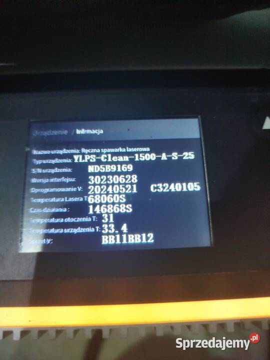 laser czyszczący laser cleaner smart 41h pracy Staszów