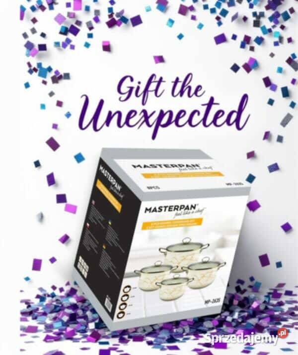 Garnki marmur białe kremowe lawenda 4 zachodniopomorskie Szczecin