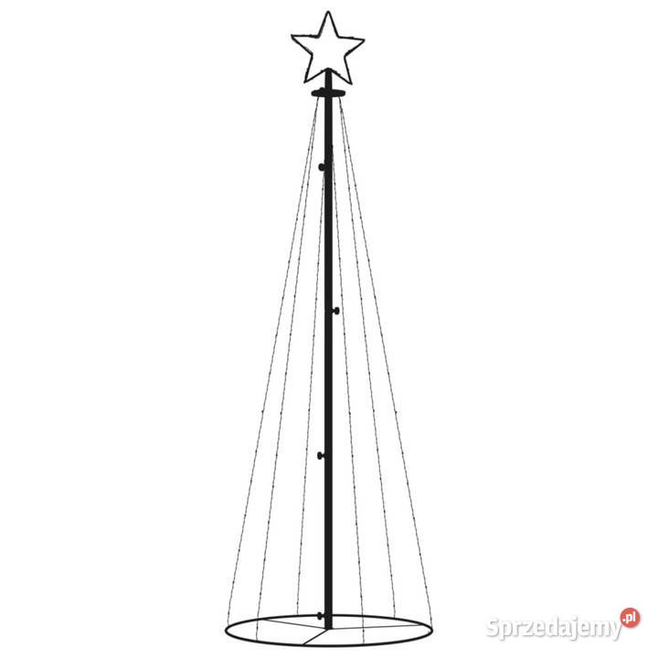 Choinka stożkowa 108 ciepłych białych LED 70x180 Warszawa