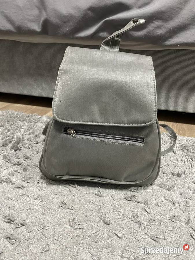 Plecak damski mały szary Chełm