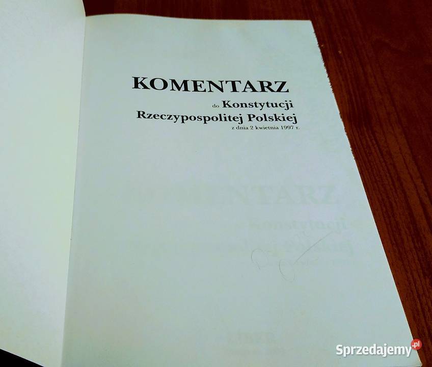 Komentarz do Konstytucji Rzeczypospolitej Gdańsk sprzedam