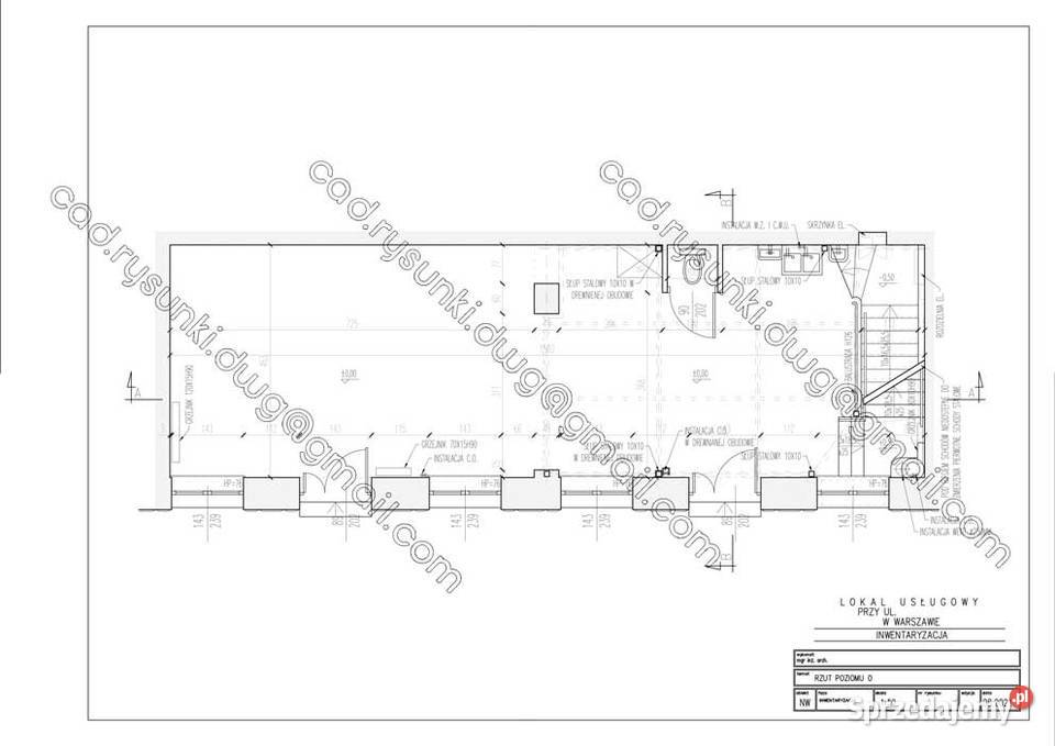 Rysunki CAD Inwentaryzacje Projekty Techniczne Warszawa