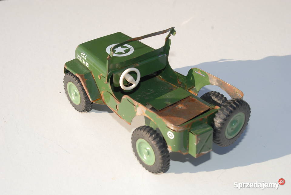 Stara zabawka samochód jeep Ites Willis unikat