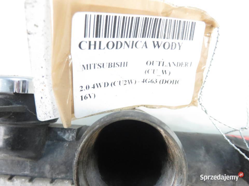 CHŁODNICA WODY MITSUBISHI OUTLANDER I 24 4WD osobowe