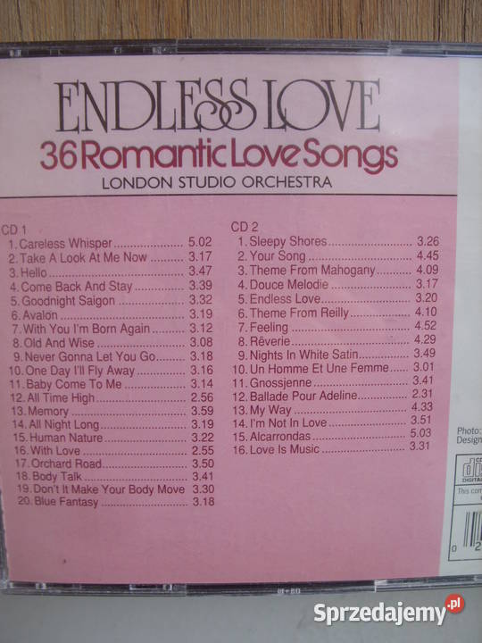 Pop CD endlesslove 36 romantic love songs 2 dolnośląskie Wołów