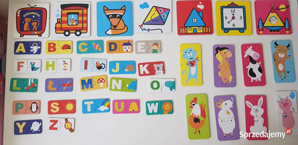 Puzzle Czuczu literki zwierzątka kwadraty Puzzle sprzedam