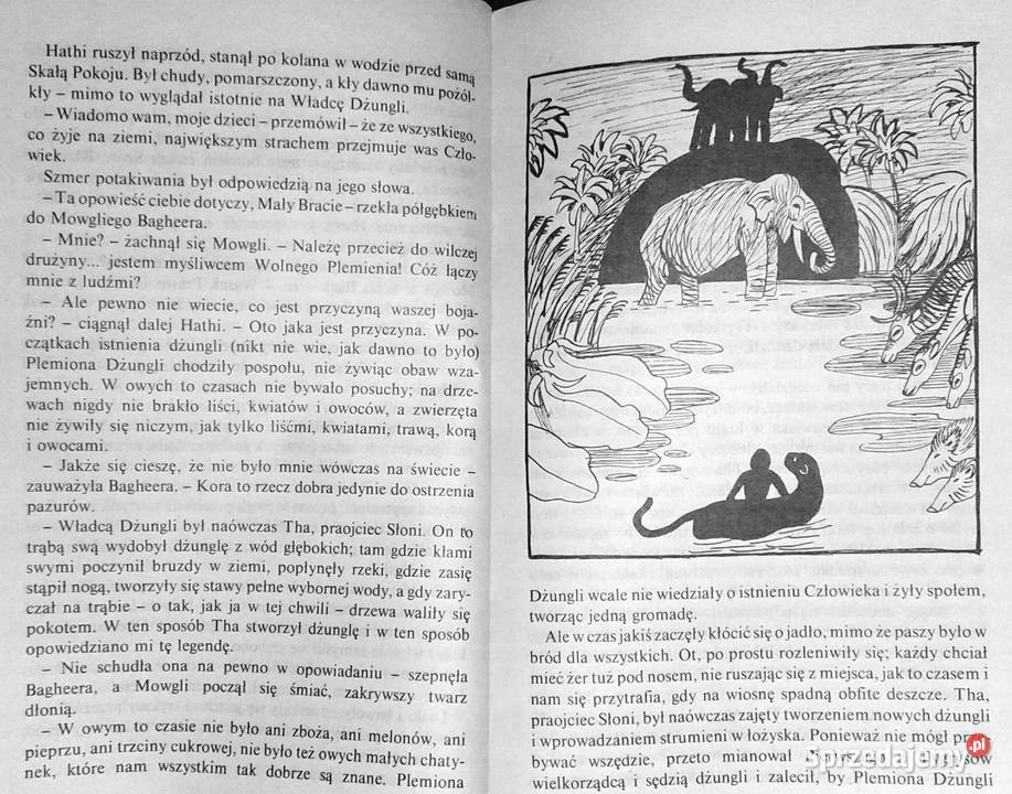 Druga księga dżungli Rudyard Kipling Rok wydania 1986 Chełm