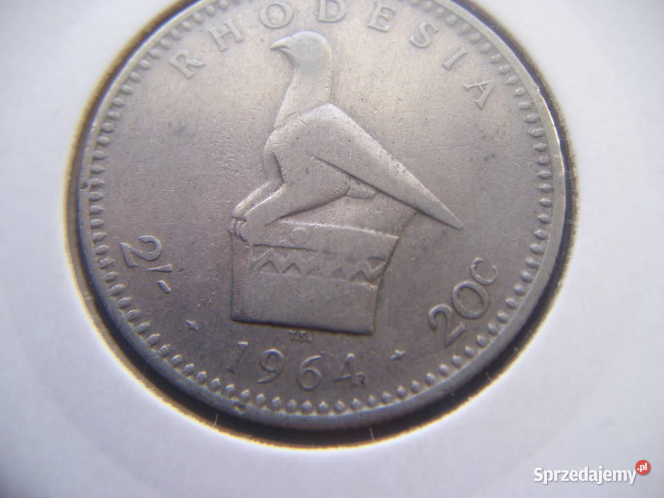 Stare monety 2 szyling 1964 Rodezja Lesko