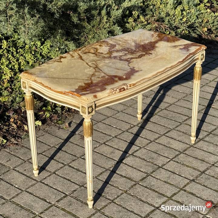 ARTexpert Stół stolik kawowy kamienny blat onyks zachodniopomorskie Dobrzany