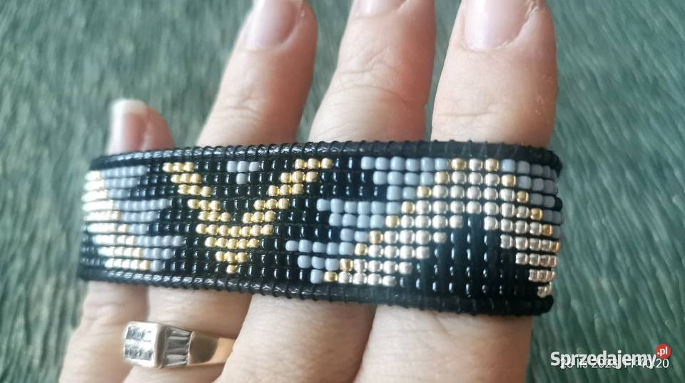 Bransoletka z koralików złota Warszawa